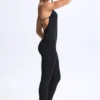 Kiki Modal Plunge Open-Back Flared Jumpsuit in Black Kiki Modal Plunge Open-Back Flared Jumpsuit in Black