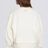 Knit Cropped Cardigan in Ivory Knit Cropped Cardigan in Ivory