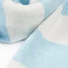 Knit Striped Scarf in Powder Blue Knit Striped Scarf in Powder Blue
