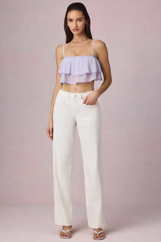 Bobbi Mid-Rise Barrel-Leg Jeans in Ecru Wash Bobbi Mid-Rise Barrel-Leg Jeans in Ecru Wash