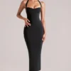Landen Halterneck Midaxi Dress in Black Landen Halterneck Midaxi Dress in Black
