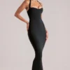 Landen Halterneck Midaxi Dress in Black Landen Halterneck Midaxi Dress in Black