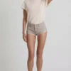 Lanori Low-Rise Hot Pants in Ecru Lanori Low-Rise Hot Pants in Ecru