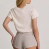 Lanori Low-Rise Hot Pants in Ecru Lanori Low-Rise Hot Pants in Ecru