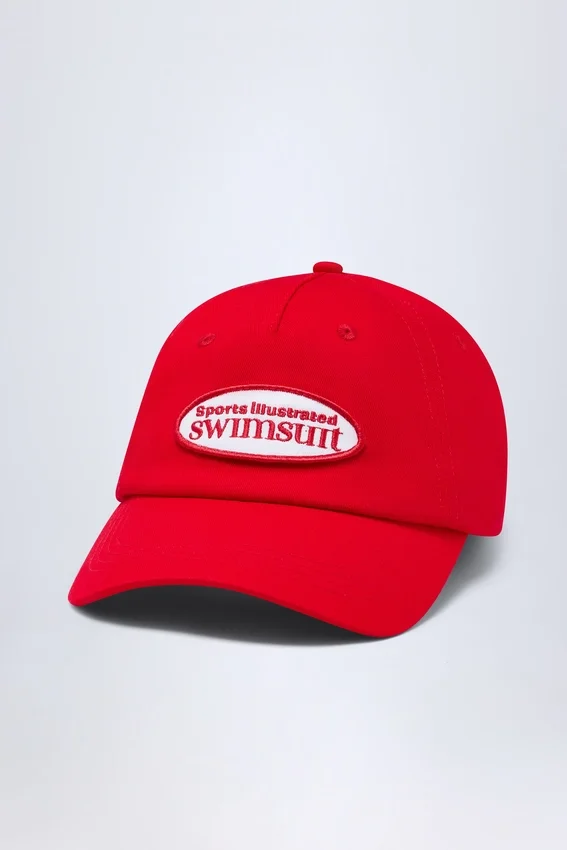 Lazise Logo Baseball Cap in Fiery Red Lazise Logo Baseball Cap in Fiery Red