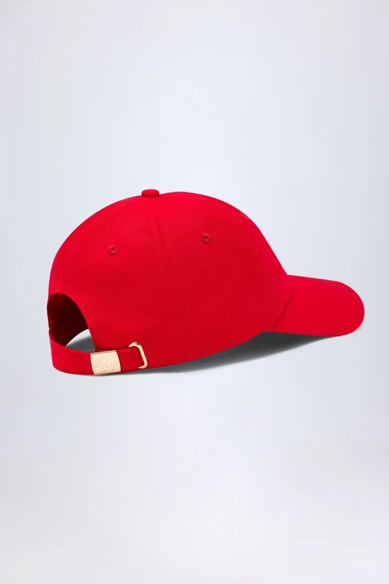Lazise Logo Baseball Cap in Fiery Red Lazise Logo Baseball Cap in Fiery Red