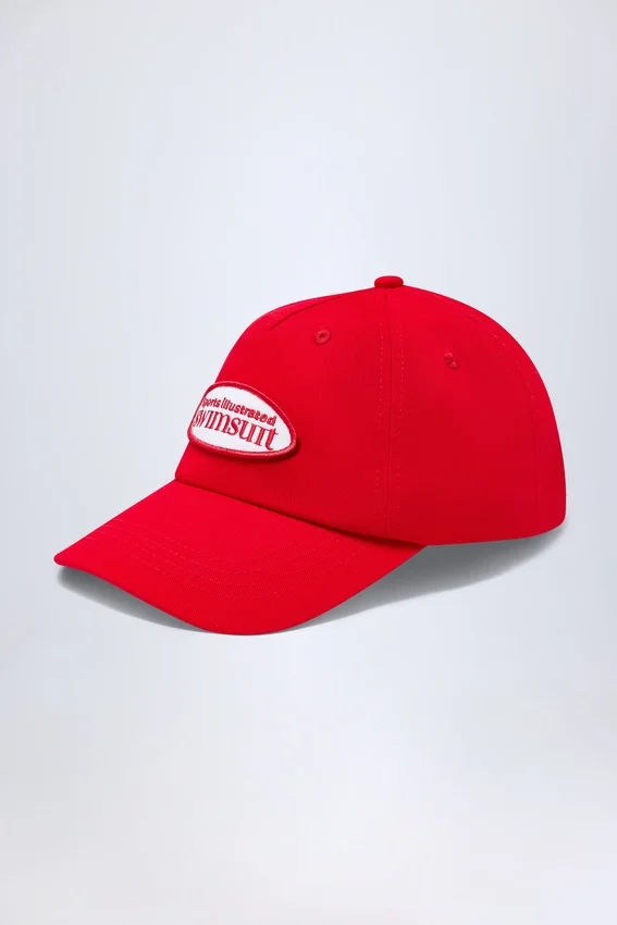 Lazise Logo Baseball Cap in Fiery Red Lazise Logo Baseball Cap in Fiery Red