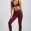 Linnea Petite Ribbed Modal High Waist Leggings in Espresso Linnea Petite Ribbed Modal High Waist Leggings in Espresso