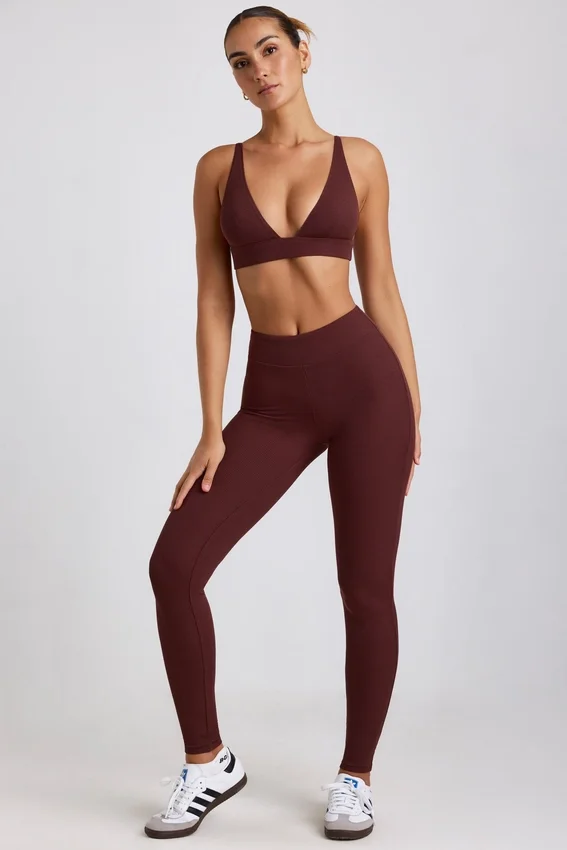 Linnea Petite Ribbed Modal High Waist Leggings in Espresso Linnea Petite Ribbed Modal High Waist Leggings in Espresso