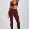 Linnea Petite Ribbed Modal High Waist Leggings in Espresso Linnea Petite Ribbed Modal High Waist Leggings in Espresso