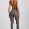 Linnea Petite Ribbed Modal High Waist Leggings in Grey Linnea Petite Ribbed Modal High Waist Leggings in Grey