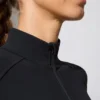 Long Sleeve Zip Up Jacket in Black Long Sleeve Zip Up Jacket in Black