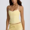 Low-Rise Mini Shorts in Lemon Low-Rise Mini Shorts in Lemon