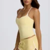 Low-Rise Mini Shorts in Lemon Low-Rise Mini Shorts in Lemon
