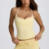 Low-Rise Mini Shorts in Lemon Low-Rise Mini Shorts in Lemon