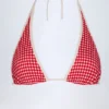 Morella Halterneck Bikini Top in Red Gingham Morella Halterneck Bikini Top in Red Gingham