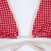 Morella Halterneck Bikini Top in Red Gingham Morella Halterneck Bikini Top in Red Gingham