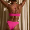 Mykonos Keyhole-Detail Bikini Top in Fuchsia Mykonos Keyhole-Detail Bikini Top in Fuchsia