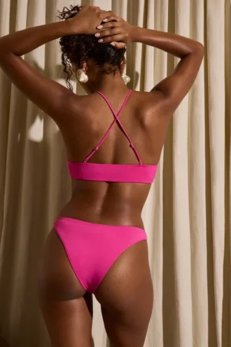 Mykonos Keyhole-Detail Bikini Top in Fuchsia Mykonos Keyhole-Detail Bikini Top in Fuchsia