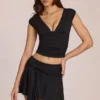 Evelique Mid-Rise Skort in Black Evelique Mid-Rise Skort in Black