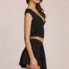 Evelique Mid-Rise Skort in Black Evelique Mid-Rise Skort in Black