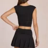 Evelique Mid-Rise Skort in Black Evelique Mid-Rise Skort in Black