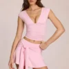 Evelique Mid-Rise Skort in Blossom Pink Evelique Mid-Rise Skort in Blossom Pink
