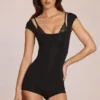 Nayara Modal Playsuit in Black Nayara Modal Playsuit in Black