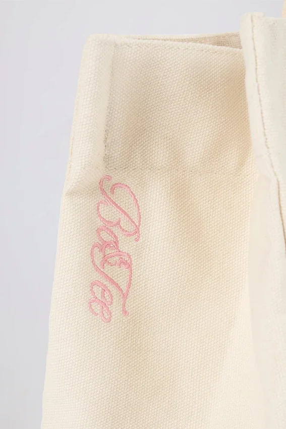Oversized Canvas Tote Bag in Egg Shell Oversized Canvas Tote Bag in Egg Shell