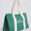 Oversized Canvas Tote Bag in Green Oversized Canvas Tote Bag in Green