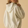 Oversized Hooded Sweatshirt in Bone Oversized Hooded Sweatshirt in Bone