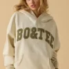 Oversized Hooded Sweatshirt in Bone Oversized Hooded Sweatshirt in Bone