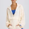 Oversized Track Jacket in White Oversized Track Jacket in White