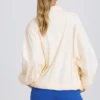 Oversized Track Jacket in White Oversized Track Jacket in White