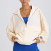 Oversized Track Jacket in White Oversized Track Jacket in White