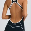 Petite Soft Active Open-Back Jumpsuit in Black Petite Soft Active Open-Back Jumpsuit in Black