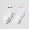 Pilates 2-Pack Socks Bundle in White Pilates 2-Pack Socks Bundle in White