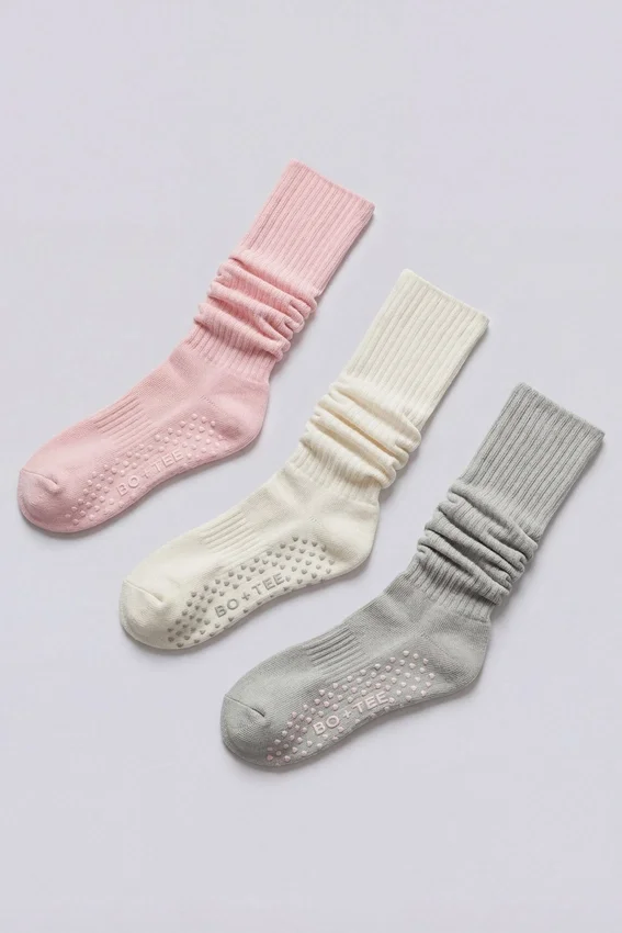 Pilates 3-Pack Socks Bundle in Multi Pilates 3-Pack Socks Bundle in Multi