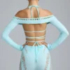 Pixie Embellished Cropped Shrug in Ice Blue Pixie Embellished Cropped Shrug in Ice Blue