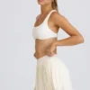 Pleated Tennis Skirt in White Pleated Tennis Skirt in White