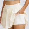 Pleated Tennis Skirt in White Pleated Tennis Skirt in White