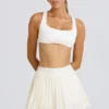 Pleated Tennis Skirt in White Pleated Tennis Skirt in White