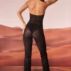 Ramona Embellished Plunge Neck Jumpsuit in Black Ramona Embellished Plunge Neck Jumpsuit in Black