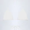 Recife Broderie Anglaise Triangle Bikini Top in White Recife Broderie Anglaise Triangle Bikini Top in White