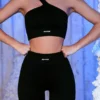 Ribbed Biker Shorts in Black Ribbed Biker Shorts in Black