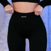 Ribbed Biker Shorts in Black Ribbed Biker Shorts in Black