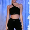 Ribbed Biker Shorts in Black Ribbed Biker Shorts in Black