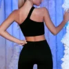Ribbed Biker Shorts in Black Ribbed Biker Shorts in Black