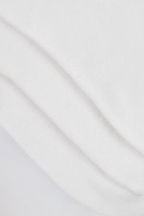Ribbed Crew Sock Bundle in White Ribbed Crew Sock Bundle in White