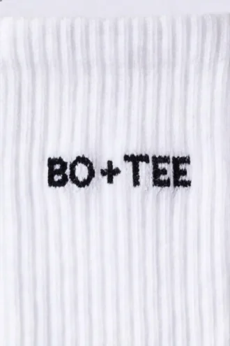 Ribbed Half-Crew 3-Pack Socks in White Ribbed Half-Crew 3-Pack Socks in White